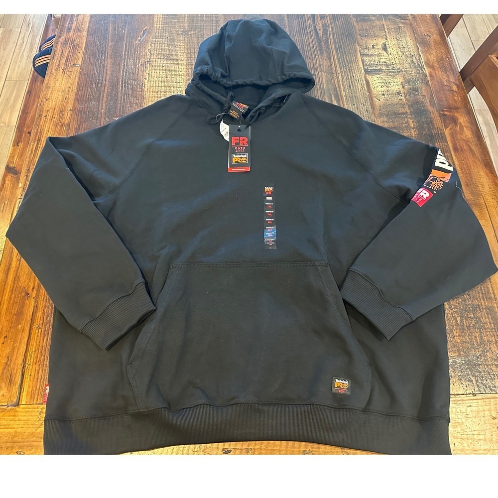 Timberland PRO FR Hoodie Mens 3XL Black Flame Resistant NFPA TB0A1VAJ001 NWT